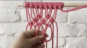 Видеоурок макраме | Макраме для начинающих мастер класс панно | Макраме панно  видео "Сердце"