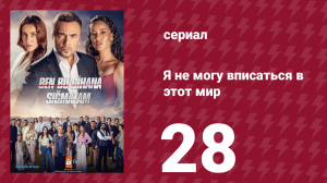 Я не могу вписаться в этот мир 1 сезон 28 серия (сериал, 2022)