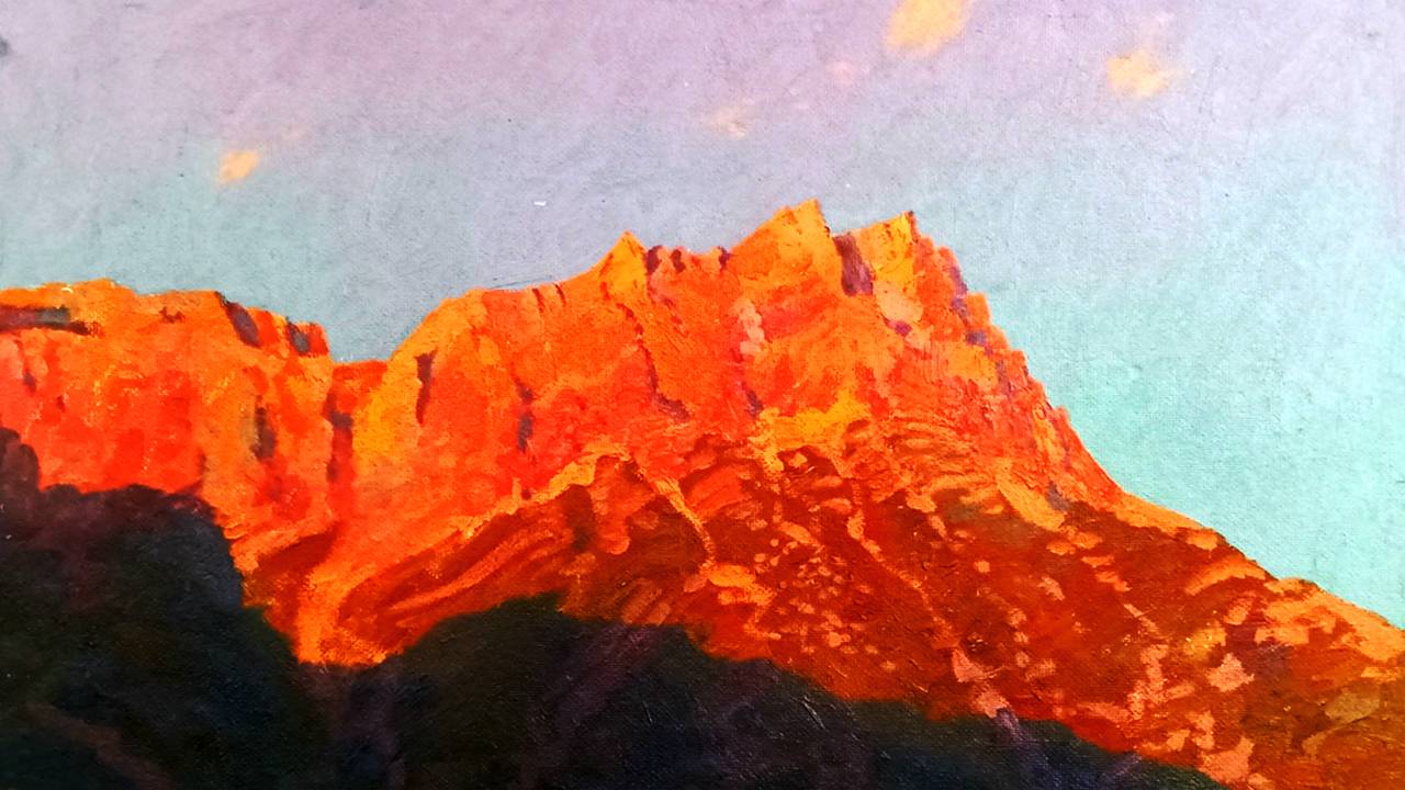 Горные пейзажи художника Ольги Рамоновой смотреть онлайн