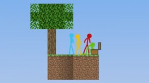 Небесные блоки - 11 серия / Стикмены и Minectaft