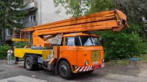 Автовышка MP-20-1 на шасси Škoda 706 MTS 24 / The MP-20-1 car tower on the Škoda 706 MTS 24 chassis