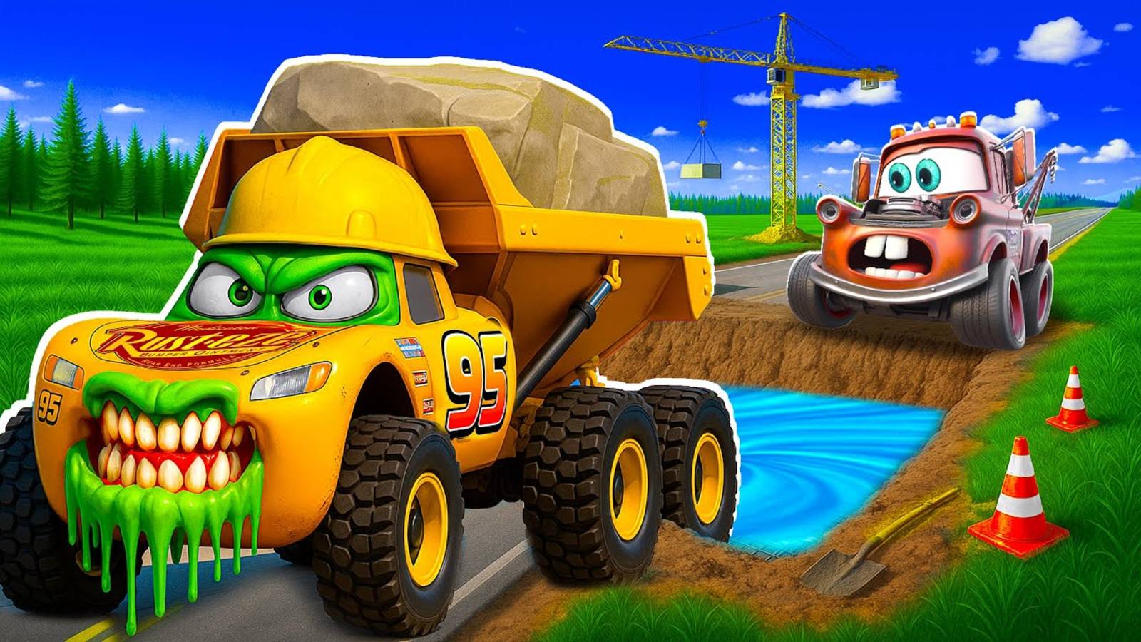 😹🤪МОЛНИЯ МАКВИН, ЗОМБИ ГРУЗОВИК И ДРУГИЕ МАШИНКИ😹🤪МУЛЬТФИЛЬМЫ ПРО МАШИНКИ