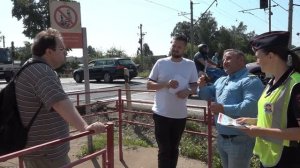 Безопасность прежде всего. Профилактический рейд провели на переезде в Правдинском