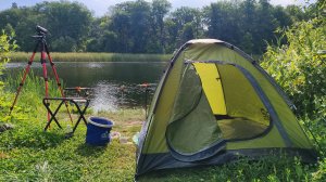 ЛОВЛЯ НА ФИДЕР С НОЧЁВКОЙ. НЕ МОГУ ПОДНЯТЬ СО ДНА. Ловля Леща 24 часа