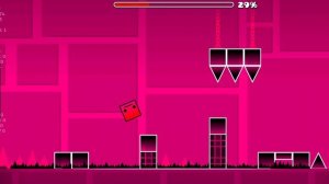 Я прохожу,  уровень Back on track в Geometry dash
