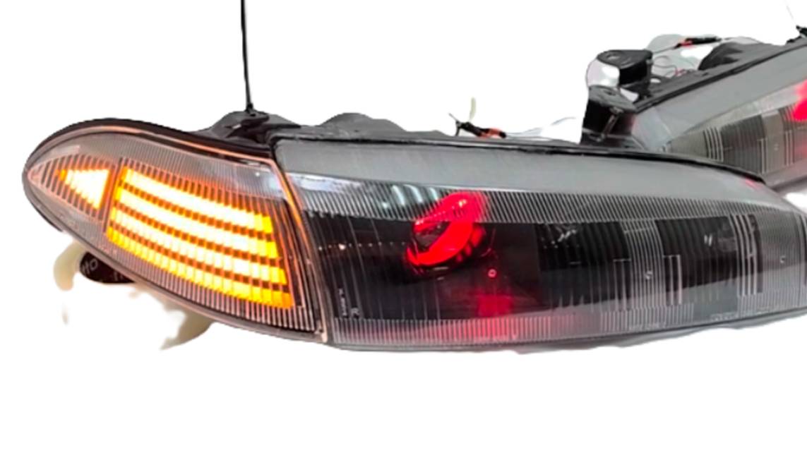 Toyota Sprinter Marino модернизация света фар. Тюнинг проект. смотреть онлайн