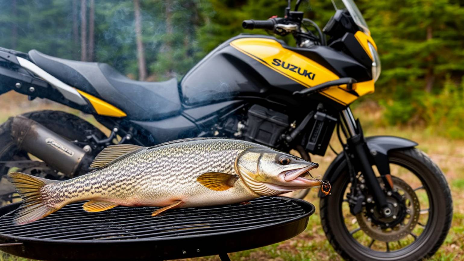 Мотоотдых | На озеро купаться и ловить рыбку. Копчение гигантской щуки