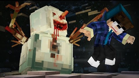 В ЛОВУШКЕ СНЕГОВИКА- Страшилки Minecraft смотреть онлайн