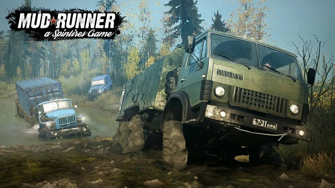 Spintires MudRunner КАРТА MIX 4 версия 1 НАЧАЛО ПРОХОЖДЕНИЯ КАРТЫ смотреть онлайн