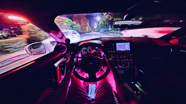 Езда по Сочи от первого лица на Nissan GTR R35