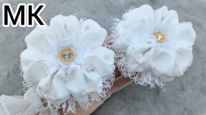 Белые бантики, МК Пышный бант, МК Белый  бант, Школьные  бантики, Бант в школу, Бантики из лент