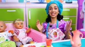 Куклы Беби Бон и игры с Плей До в готовку. Готовлю игрушкам — кухня для детей!