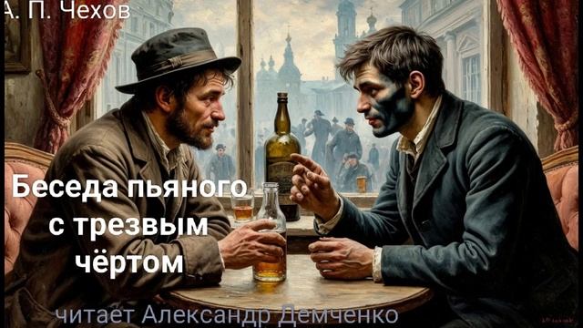 Чехов А.П. "Беседа пьяного с трезвым чёртом". Рассказ. Аудиокнига смотреть онлайн