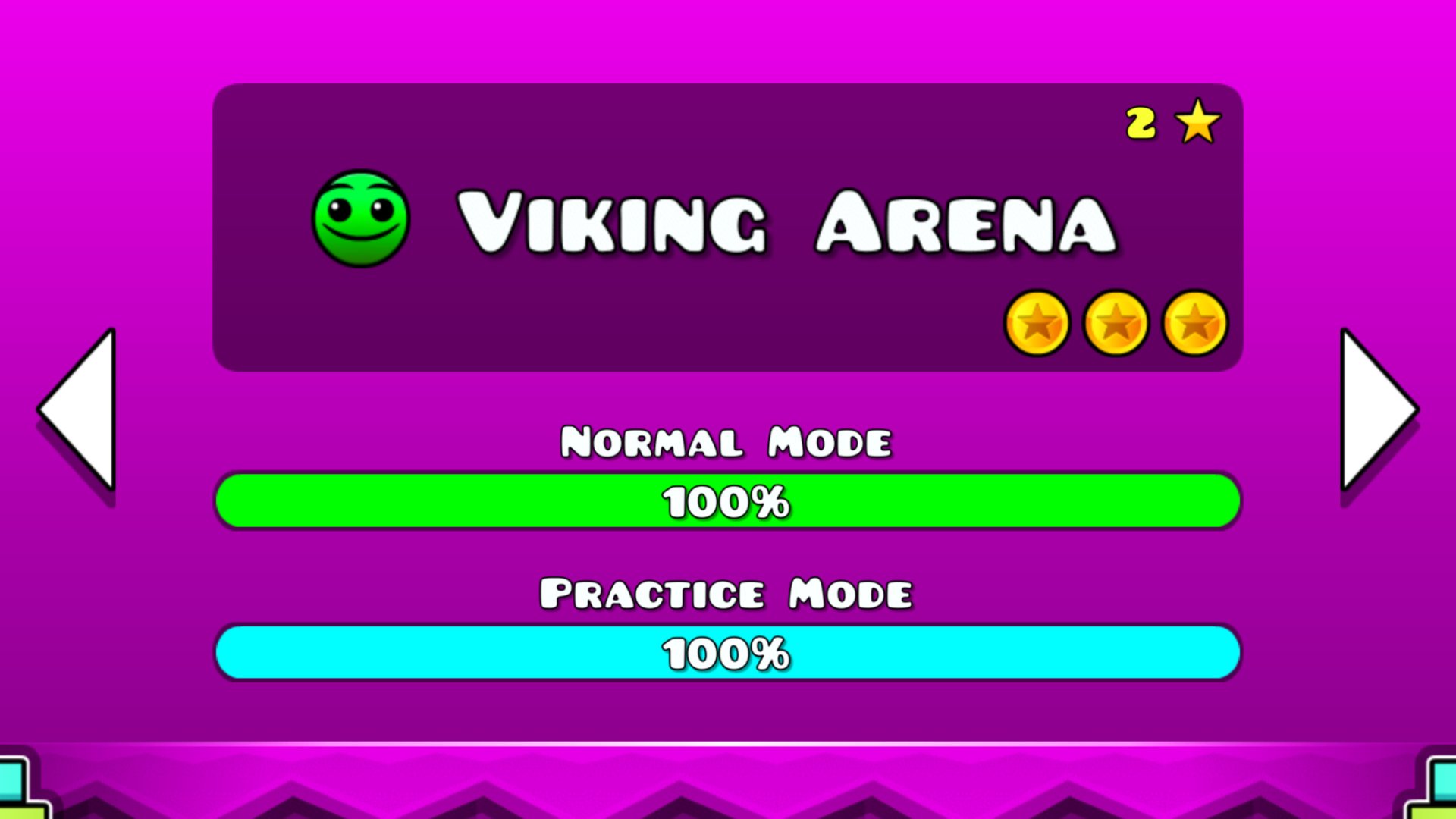 Прохождение уровня Viking Arena в Geometry Dash Meltdown смотреть онлайн