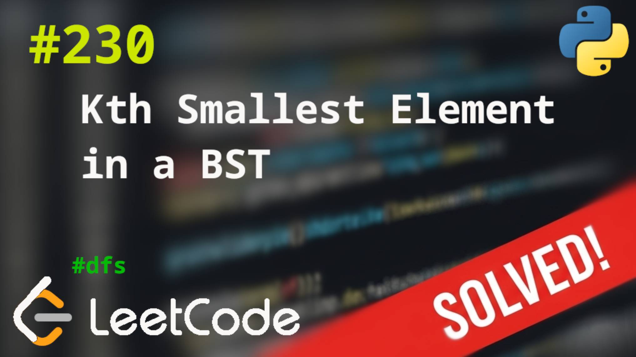 230. Kth Smallest Element in a BST | Решение с комментариями | LeetCode смотреть онлайн