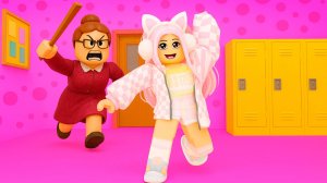 ПОБЕГ ОТ ЗЛОЙ УЧИЛКИ В РОБЛОКС! ПОБЕГ ИЗ ШКОЛЫ НО ЭТО КЛИКЕР!