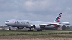 Захватывающая посадка и взлет больших самолетов