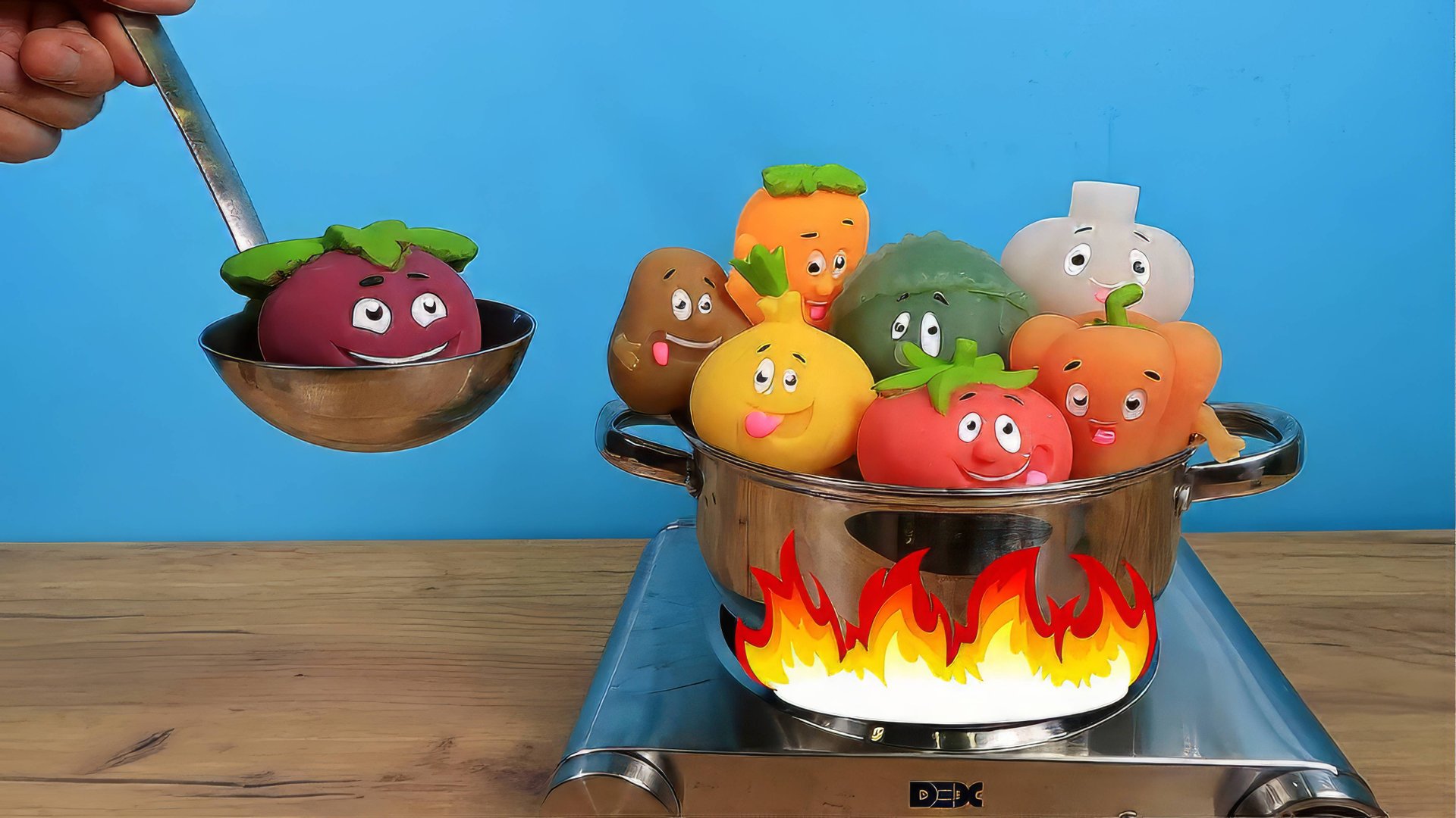 Что если сварить борщ из стретч-игрушек овощей Borsch? смотреть онлайн