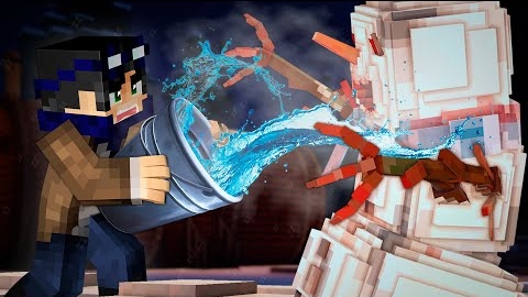 КАК ЗАМОЧИТЬ СНЕГОВИКА- Страшилки Minecraft смотреть онлайн