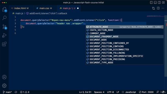 6. Project Open & Close the Navigation Menu смотреть онлайн