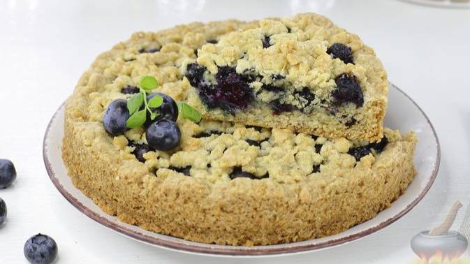 Попробовай лето на вкус. ПЕСОЧНЫЙ ПИРОГ С ГОЛУБИКОЙ