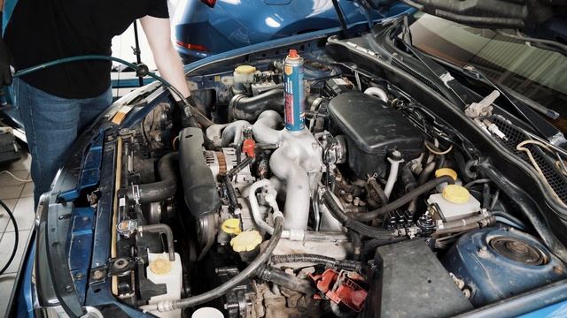 пенная раскоксовка LAVR COMPLEX на субару импреза Ej20