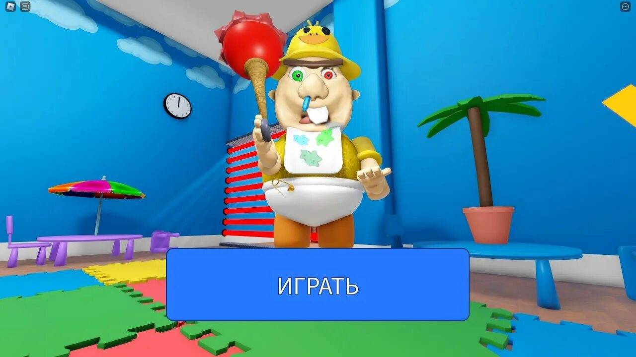 ПОБЕГ ОТ МАЛЫША БОББИ в ROBLOX! ОН ОХОТИЛСЯ НА МЕНЯ. Tiger Games TV Побег из ДЕТСКОГО САДА. смотреть онлайн