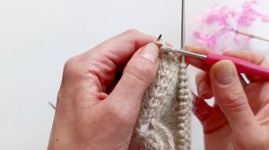 Закрытие петель крючком при вязании спицами