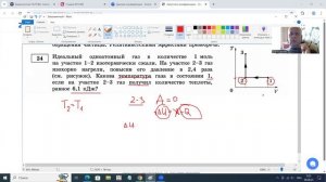 Разбор задания 24 Идеальный одноатомный газ в количестве 1 моль