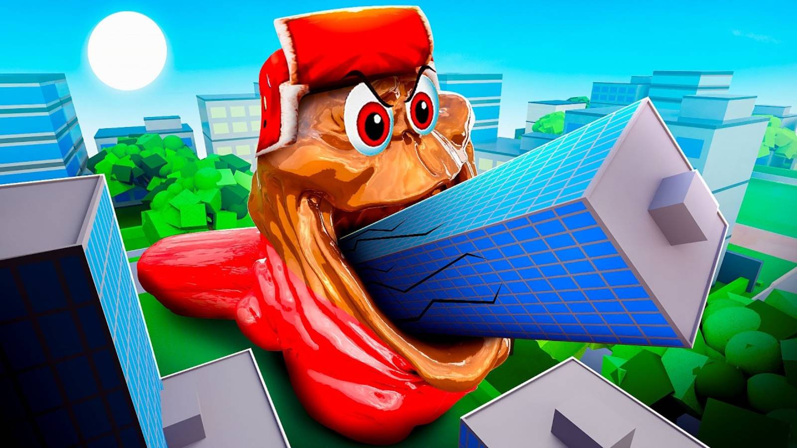 МОЙ ДРУГ СТАЛ ГИГАНСТКИМ СЛИЗНЕМ! ВЕСЬ ГОРОД БЫЛ В ШОКЕ! РОБЛОКС смотреть онлайн