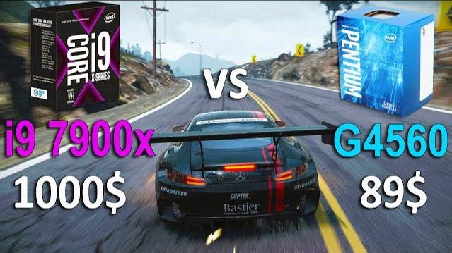Pentium G4560 vs i9 7900x Test in 6 Games смотреть онлайн