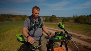 Тест аккумуляторных триммеров Greenworks ST161S (арт. 2112307), TB201H (арт. 2112407)