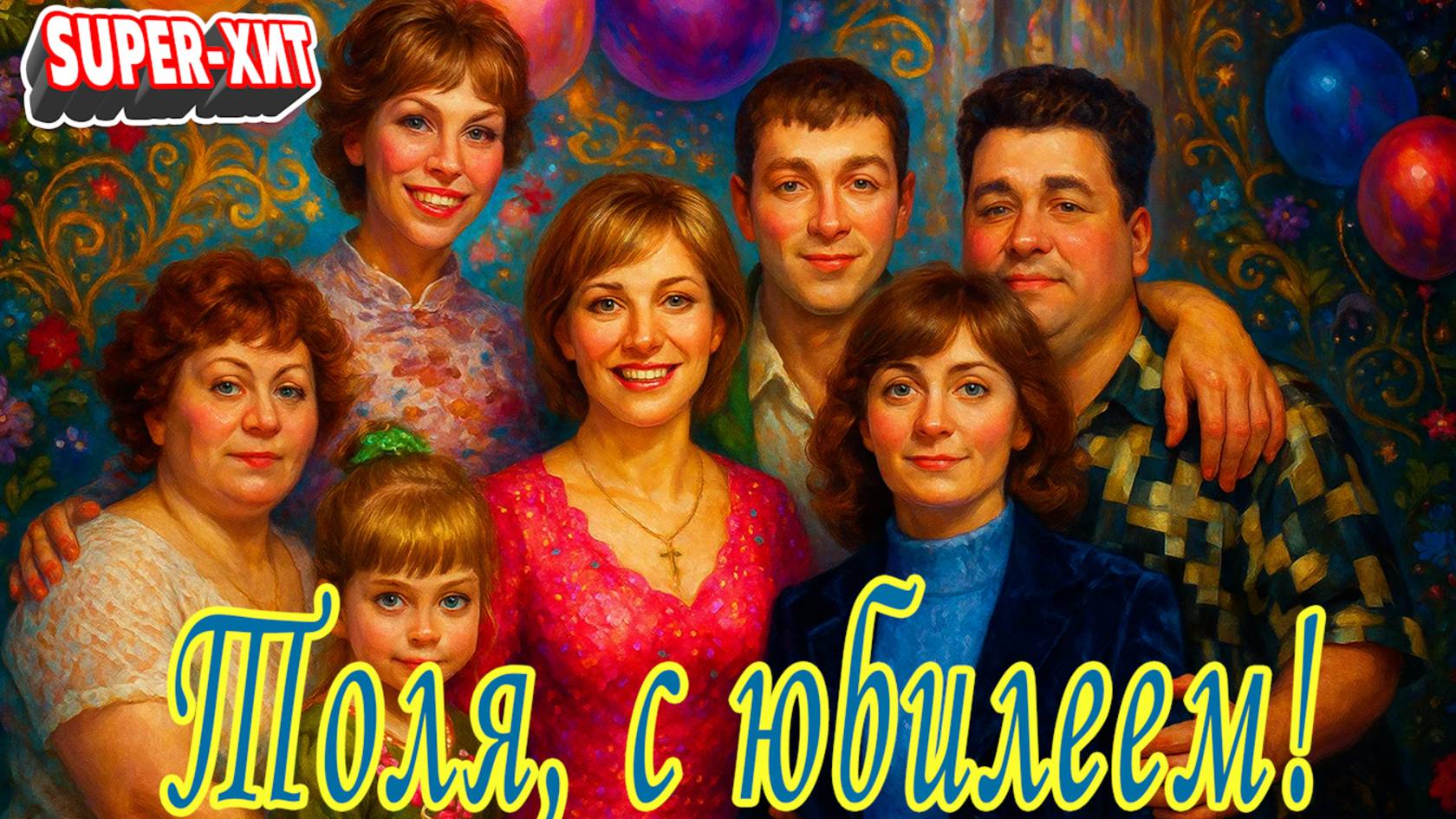 С юбилеем, Толя! (песня на заказ - Музыкальный апельсин) смотреть онлайн