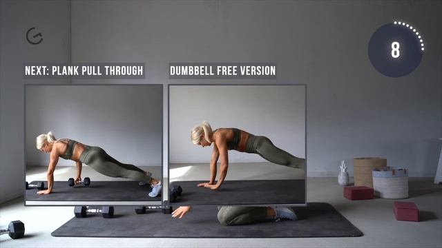 growingannanas Calisthenics 12 MIN ADVANCED CORE - AB Workout - DAY 9 - with weights, dumbbells смотреть онлайн