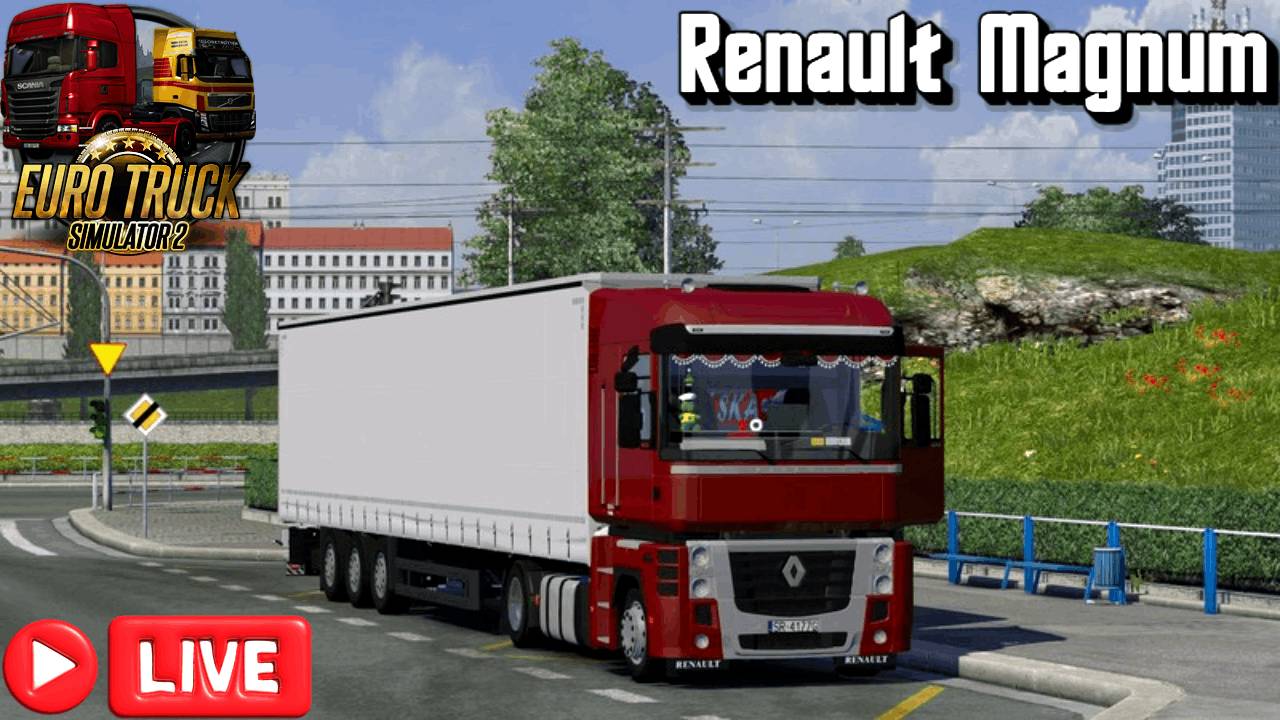 🔴 Евро трак симулятор, 1.55, сборка карт, на Reno | руль PXN V 10 !! смотреть онлайн