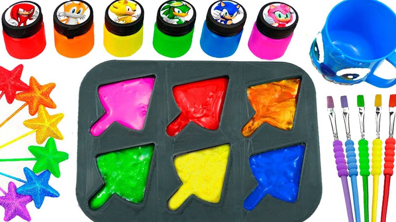 Мультики для малышей. Яркие леденцы - слаймы своими руками. Мультики для детей смотреть онлайн смотреть онлайн