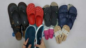 38749 Пляжная обувь, 1пак, pantofole estive, секонд (cream/extra) оптом