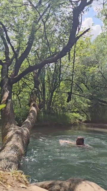 Крым жара 35 Горная река