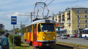 Трамвай Tatra T3SU КВР Барнаул-3036. Покатушки по Барнаулу.