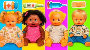 Медосмотр кукол в детском саду: измеряем рост, вес и снимаем кардиограмму!