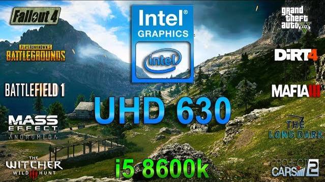 Intel Graphics UHD 630 Test in 10 Games (i5 8600k) смотреть онлайн