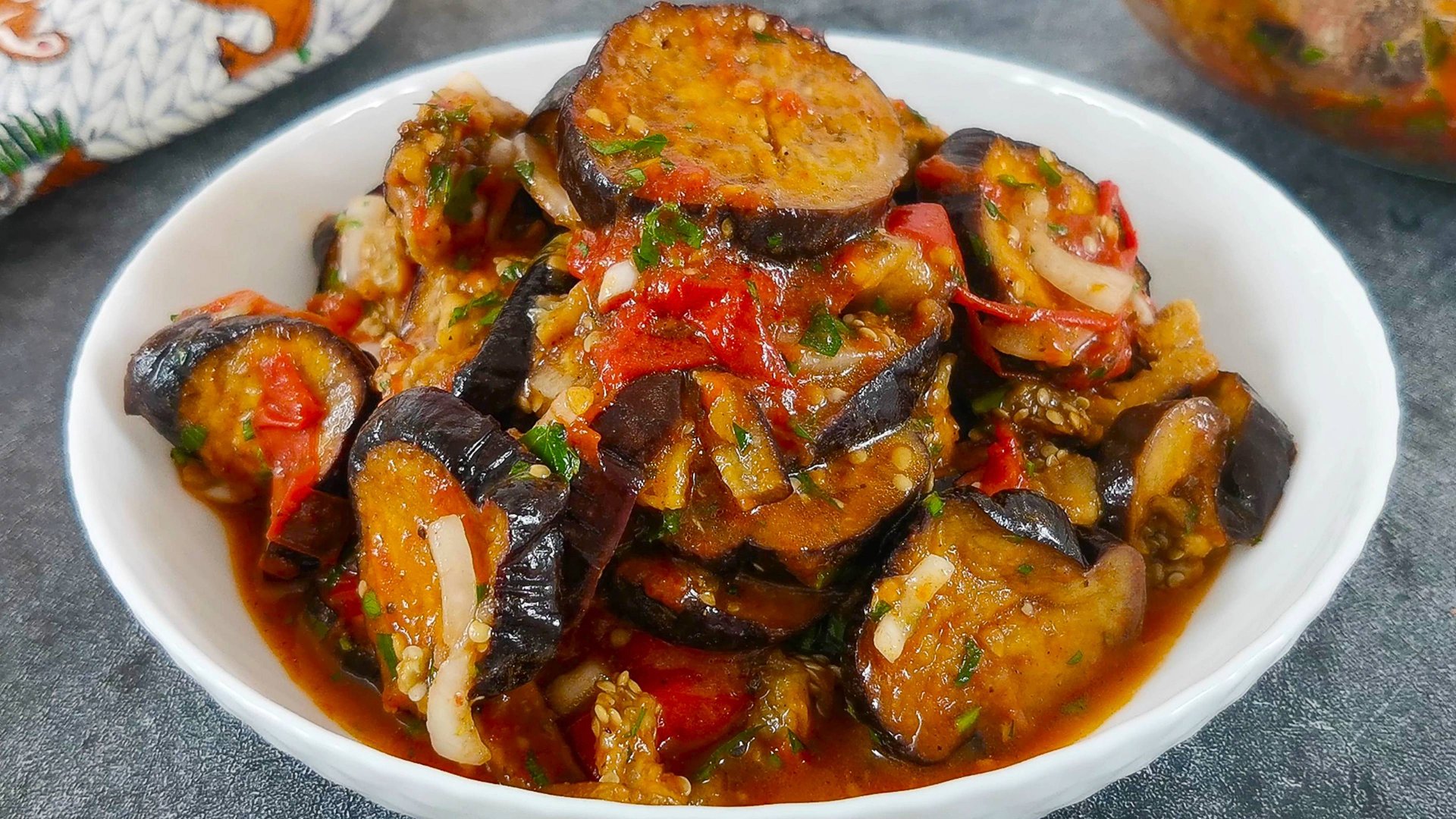 Вкусная закуска из баклажанов. Готовится быстро и просто смотреть онлайн