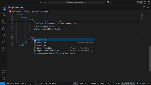 Hypnotic Spiral Animation with JavaScript & CSS | Glowing Dots Visualization смотреть онлайн