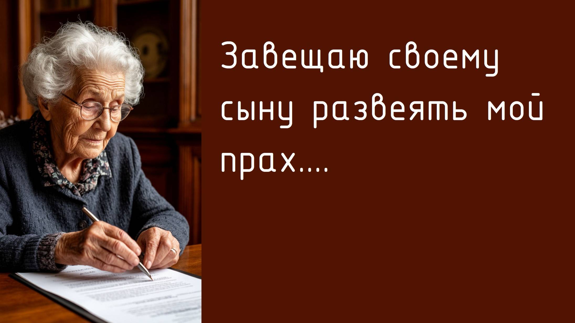 Завещание с изюминкой, или Как старушка изменила жизнь нотариуса