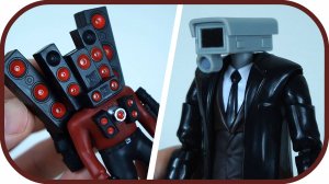 СКИБИДИ Туалет – фигурки агентов: Камерамен, ТВ Мен, Спикермен Титан. Оригинальные Skibidi Toilet.