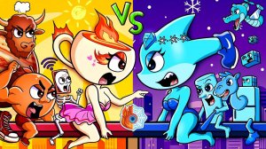 КРУТЫЕ🔥 против КРУТЫХ!❄️ Какая команда Brainlot выиграет битву?💥| Спрунки