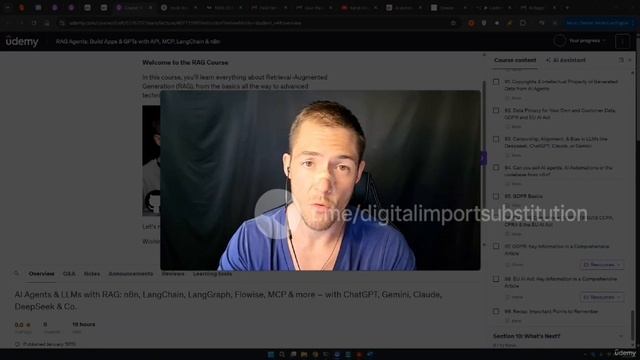 [RUS ИИ Перевод] RAG-агенты: создаём приложения и GPT-ботов с API/MCP, LangChain и n8n смотреть онлайн