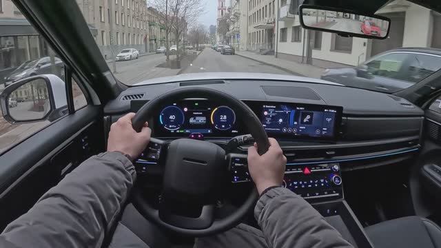 Hyundai Santa Fe 2025 [PHEV 253 л.с. Calligraphy] POV Test Drive смотреть онлайн