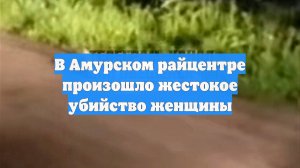 В Амурском райцентре произошло жестокое убийство женщины