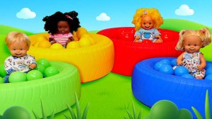 🟢🟡🔴🔵  Бассейны с шариками для детского садика!  Развивающее игры и яркое веселье